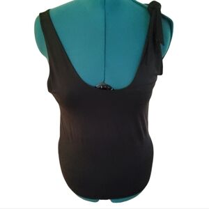 Black DKNY Silk/Spandex Top Size L